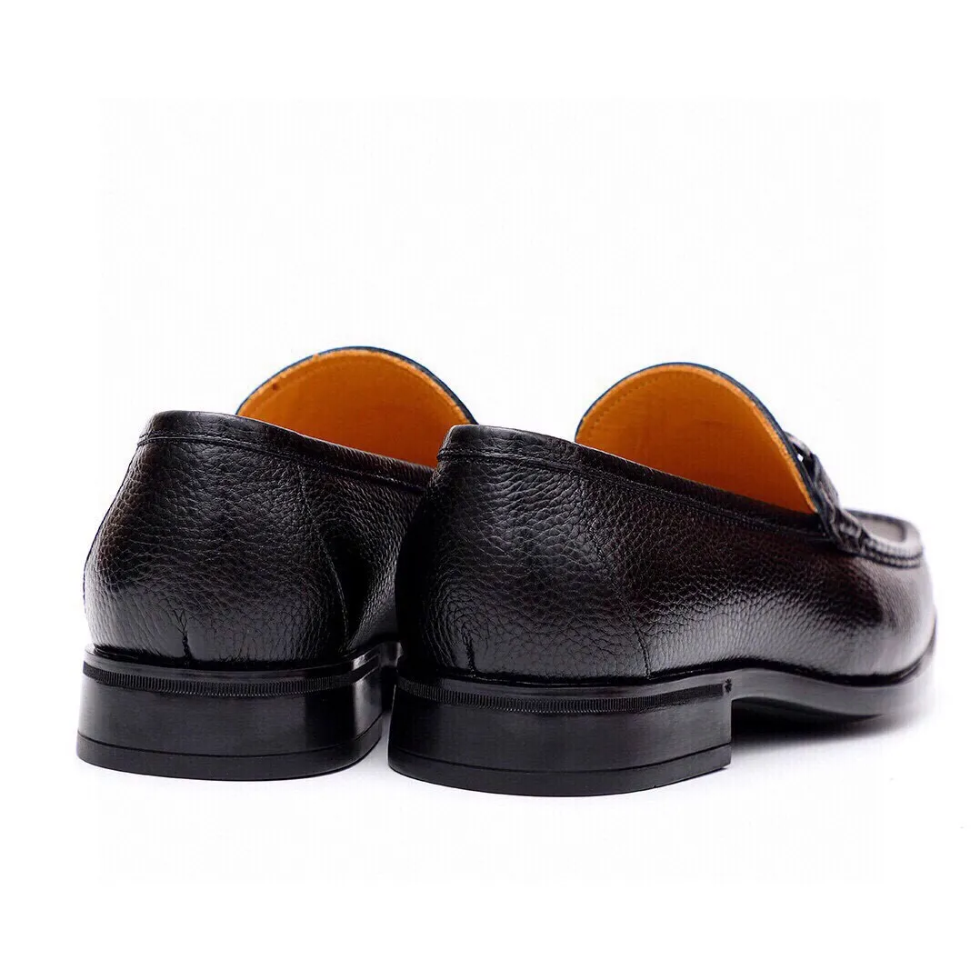 Men's shoes 💰520 💐[Ferragamo/Ferragamo] New 🐲Ferragamo* Ferragamo classic formal leather shoes! It uses imported first-layer pebbled cowhide leather upper + luxurious hardware buckle, and the inner first-layer comfortable cowhide leather lining! Original rubber outsole! Code number 38-44 (45🉑️customized)